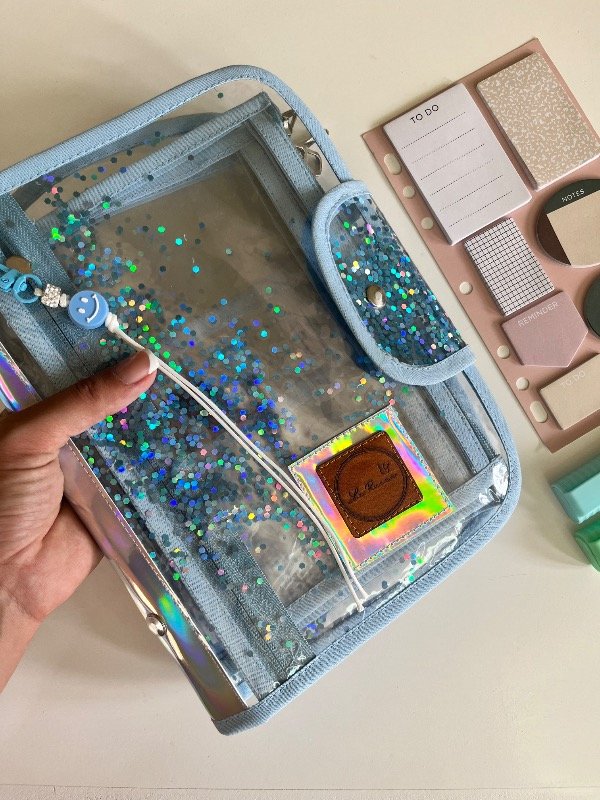 Producto - Estuche transparente celeste