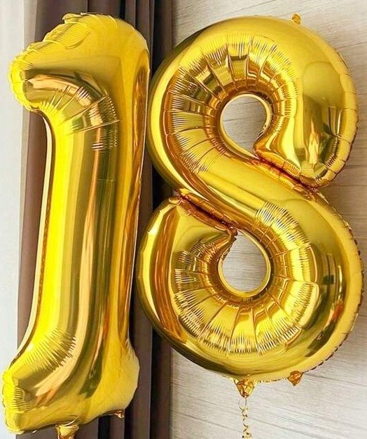 Producto - GLOBO NUMERO DORADO 32" 80CM