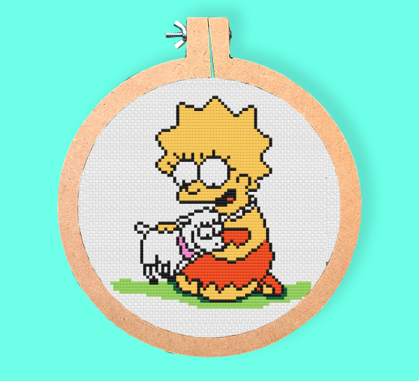 Producto - Veggie Lisa - Kit de punto cruz