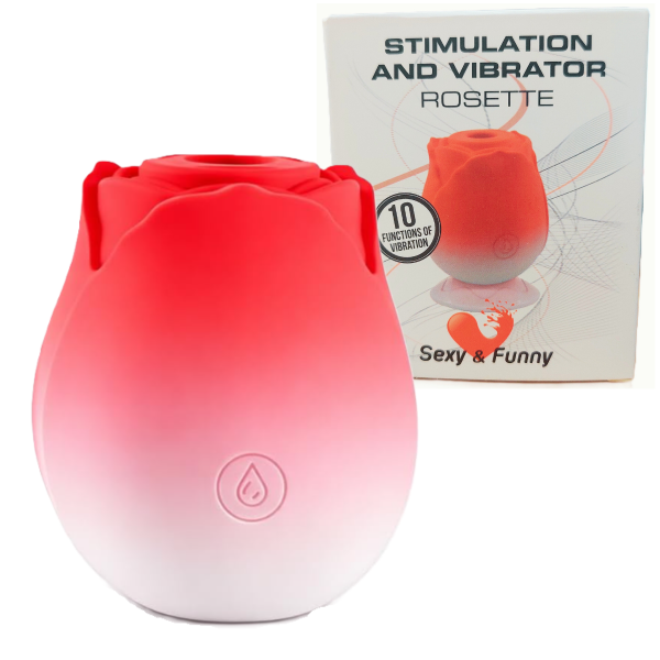 Producto - Succionador de Clítoris Rossete Sexy Funny (Rosa Recargable) - 0