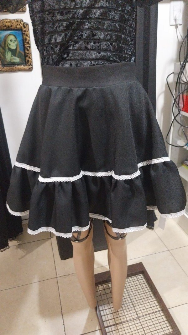 Producto - Falda Lolita Puntilla Blanca