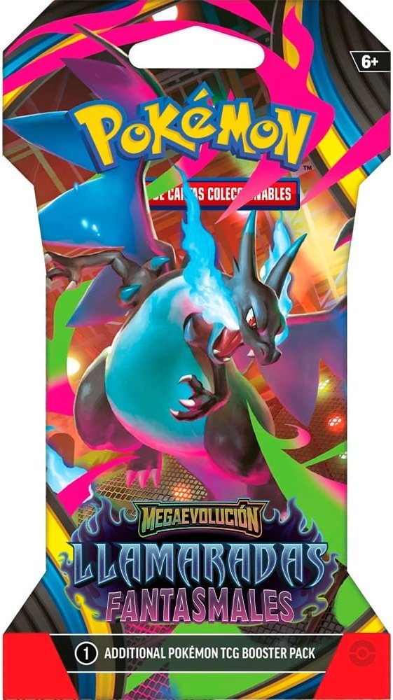 Producto - Pokémon TCG: Phantasmal Flames Sleeved Booster Pack (Charizard) ESPAÑOL