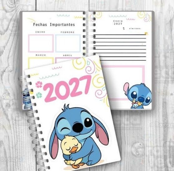 Producto - Agenda Diaria 2027 Stitch Agendas Para Imprimir Imprimible