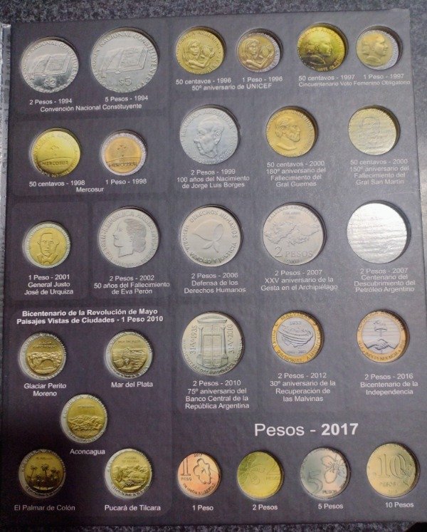 Producto - Álbum para monedas argentinas desde níqueles 1896-1942 hasta 2017 - 3
