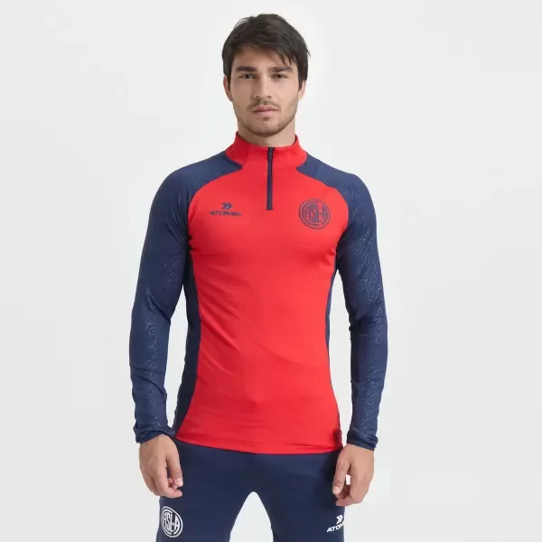 Producto - BUZO DRI FIT MEDIO CIERRE ROJO ENTRENAMIENTO - ATOMIK