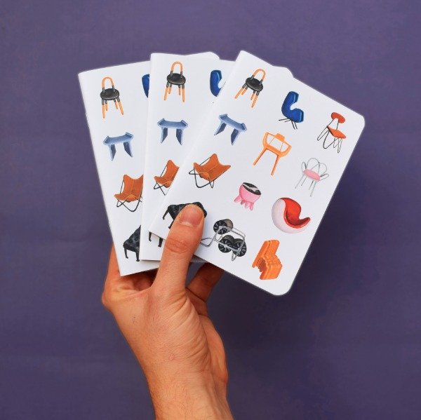 Producto - Libreta 20 Sillas de Diseño Argentino - A6