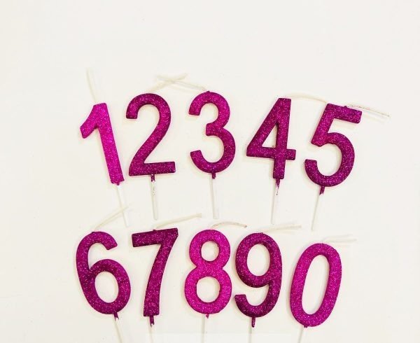 Producto - vela numero fucsia