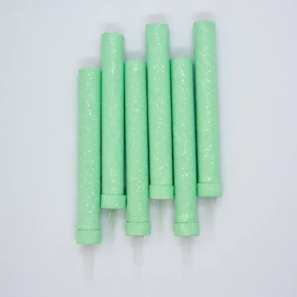 Producto - Bengala lisa con brillo x4un color verde pastel