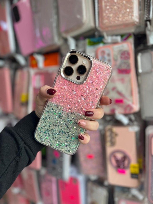 Producto - Case moon degrade rosa y verde