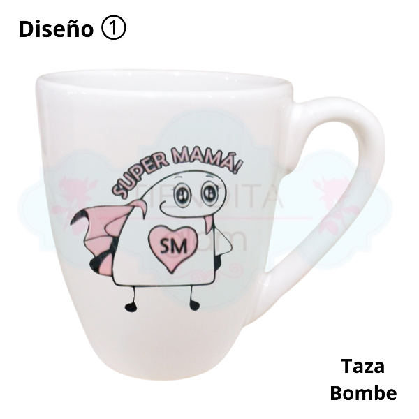 Producto - TAZAS DECO BLANCAS DÍA DE LA MADRE - 1