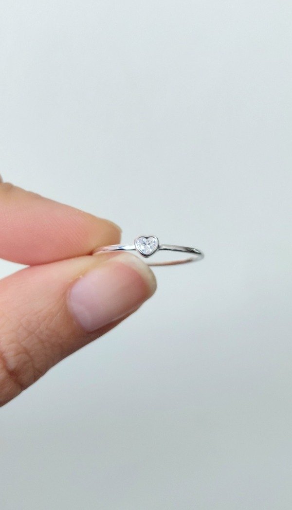 Producto - Anillo de Plata con Susano Corazón - 0