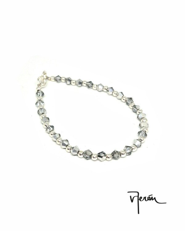 Producto - Pulsera cristal plata