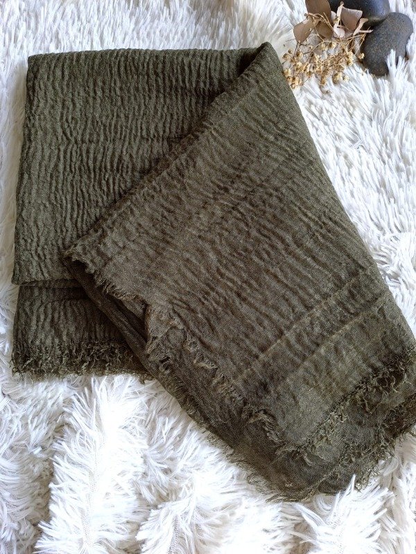 Producto - PLT07 Pañuelo Liso Texturado Verde Militar