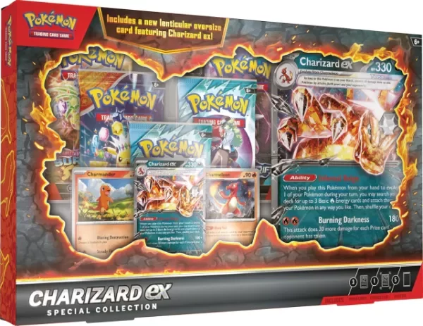 Producto - Charizard ex - Special Collection - JUMBO Lenticular y Packs  - INGLES SELLADO