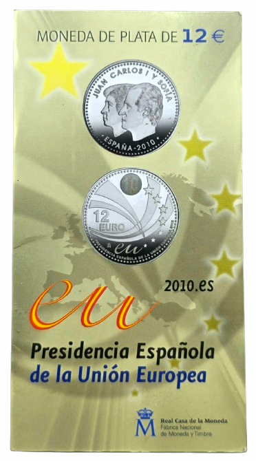 Producto - España 12 Euros 2010 Plata 0.925 Blister Oficial 7000 emitidas