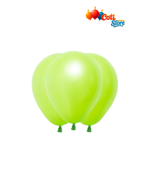 Producto - GLOBOS PAYASO 5" DECORADOR VERDE KIWI x 50 unidades