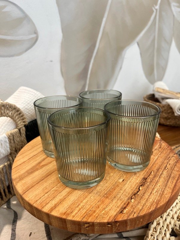 Producto - Vaso stripes verde