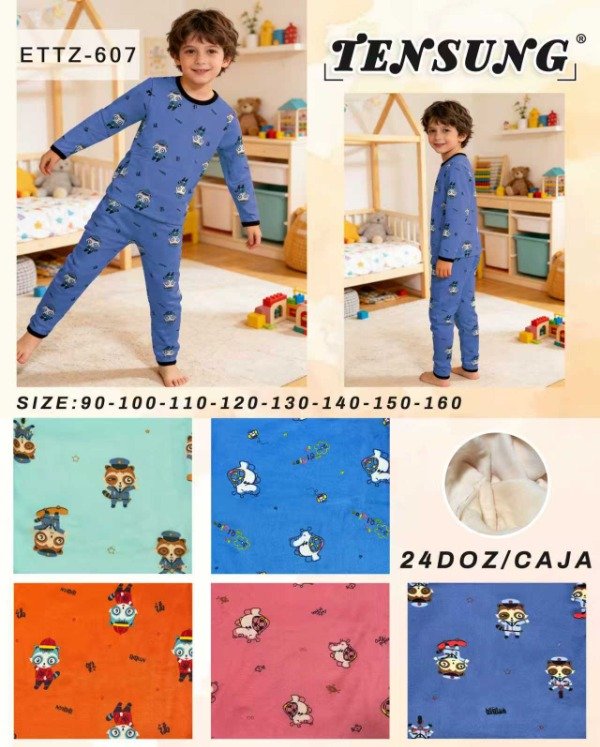 Producto - PIJAMA FRIZADO NIÑO/A TENSUNG 607(x6)