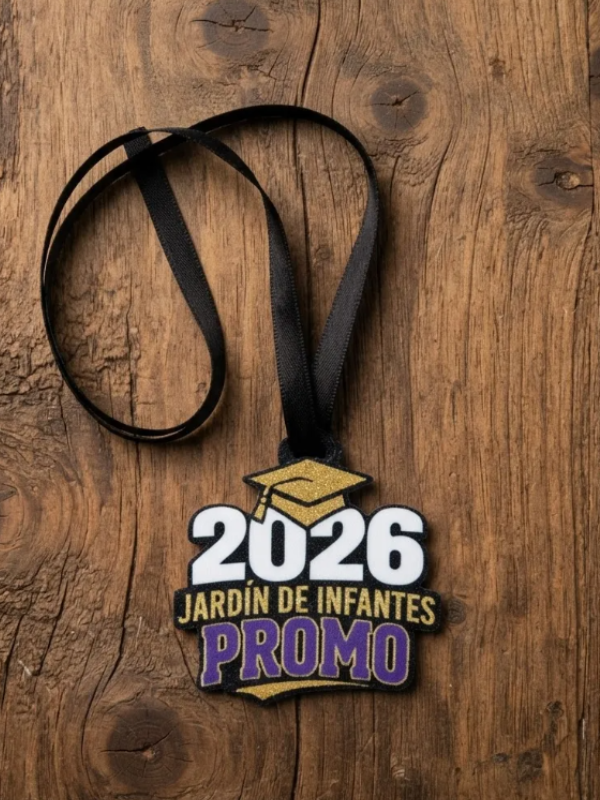 Producto - Medalla Egresados 2026 Jardín de Infantes x 5 Unidades