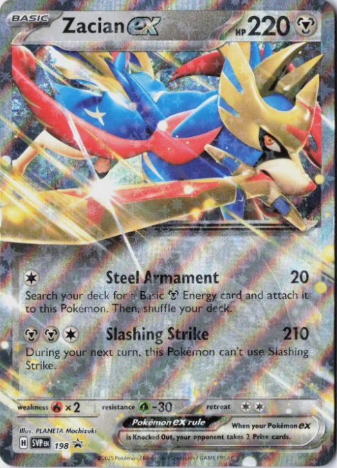 Producto - Zacian ex SVP198 Scarlet and Violet Black Star Promos