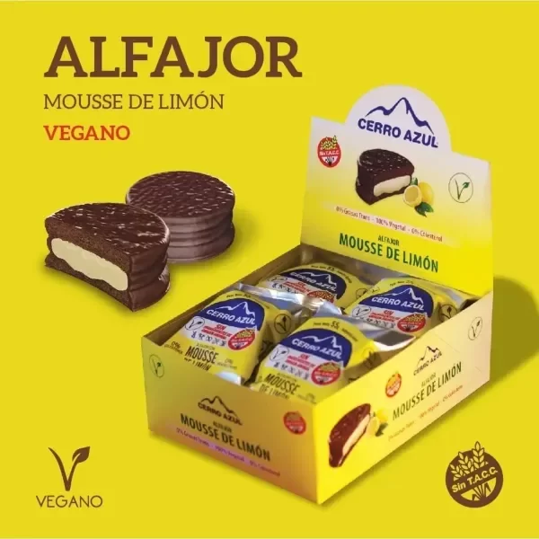Producto - Alfajor Cerro Azul Mousse De Limón  sin tacc