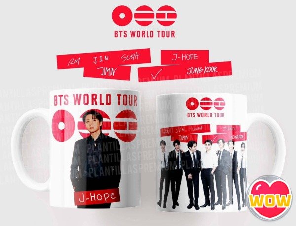 Producto - Diseños para sublimar tazas BTS