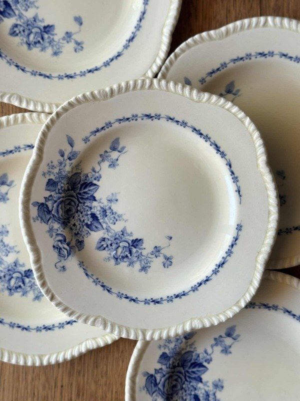 Producto - 5 Platos de postre de loza inglesa Woods And Sons Graciela