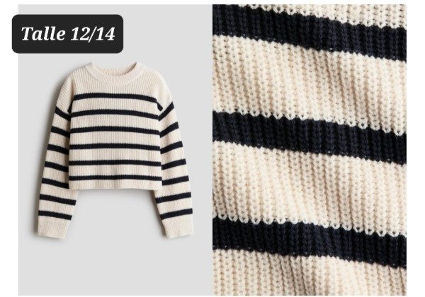 Producto - Sweater hilo HyM talle 12/14 rayado