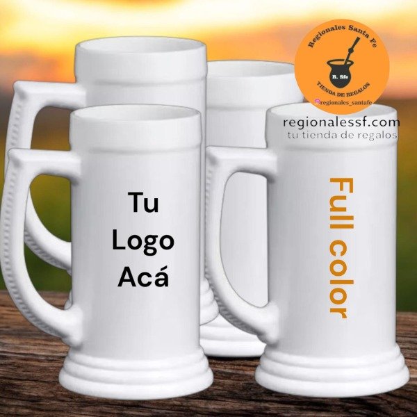 Producto - Jarra de chop polimero con logo full color
