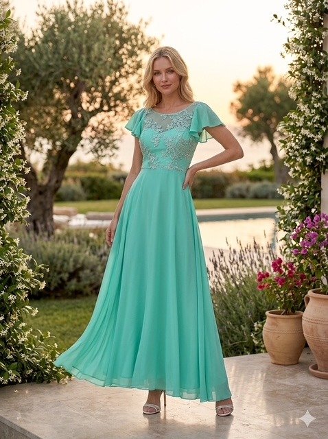 Producto - VESTIDO LARGO JENA VERDE 0556