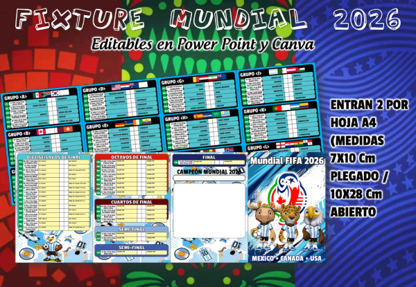 Producto - NUEVO PACK FIXTURE MUNDIAL 2026