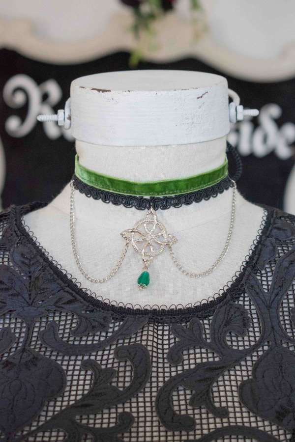 Producto - Choker nudo verde