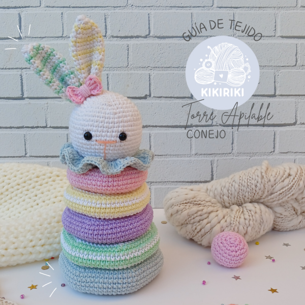 Producto - Guía de tejido: "Apilable Conejo" (Archivo PDF)