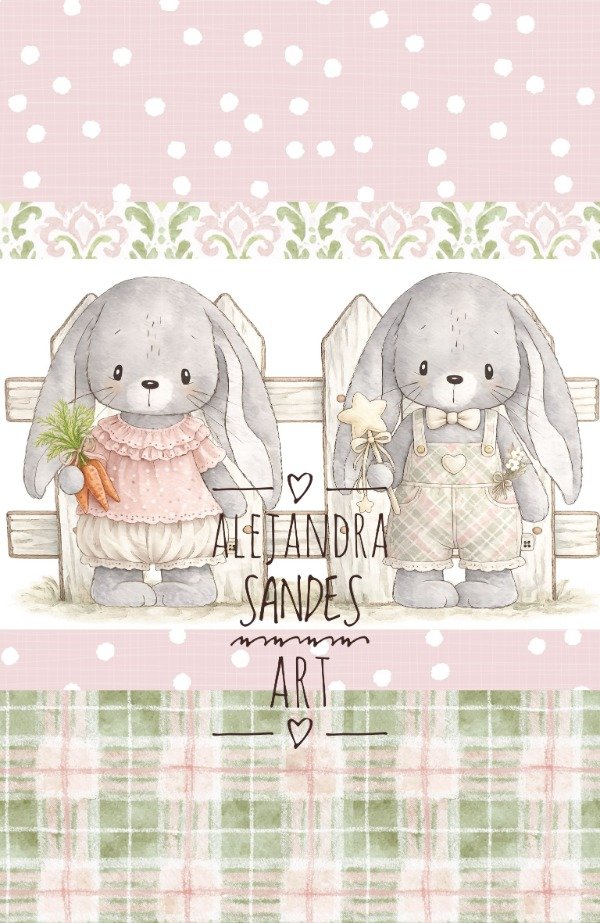 Producto - Guarda conejitos gris