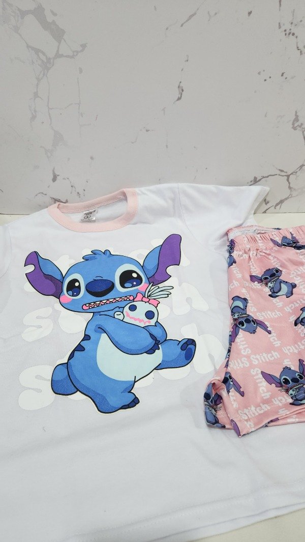 Producto - Pijama Corto Stitch nuevo Diseño talle 14