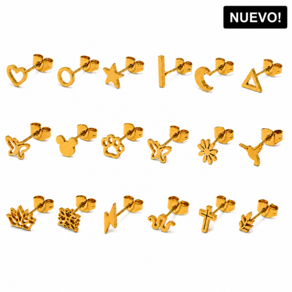 Producto - PACK 18 AROS SURTIDOS DORADO
