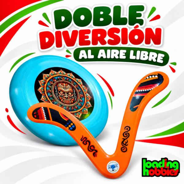 Producto - Combo Boomerang Aussie + Frisbee Profesional Voodoo - 2