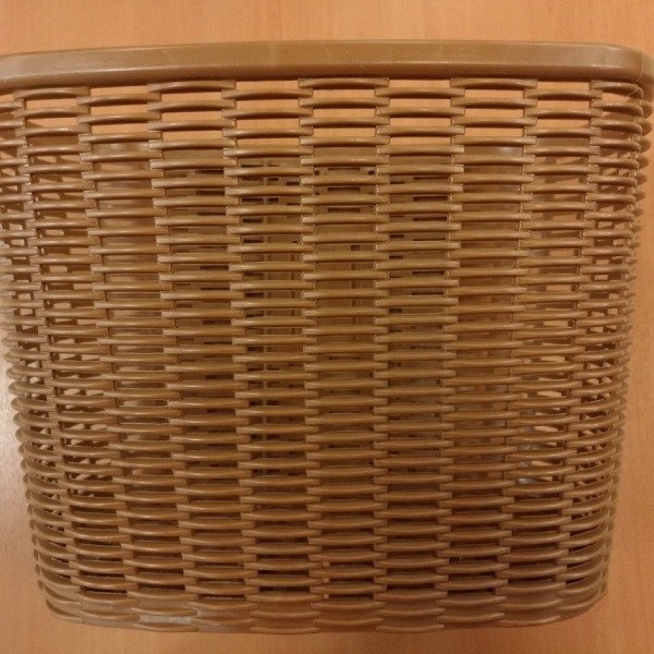 Producto - CANASTO PLASTICO MARRON