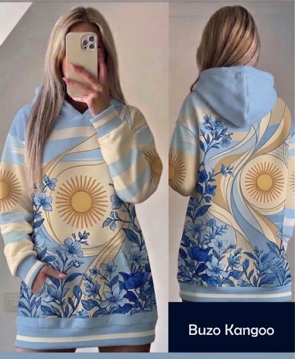 Producto - PREVENTA - Buzo Kanguro FLOR DE PATRIA