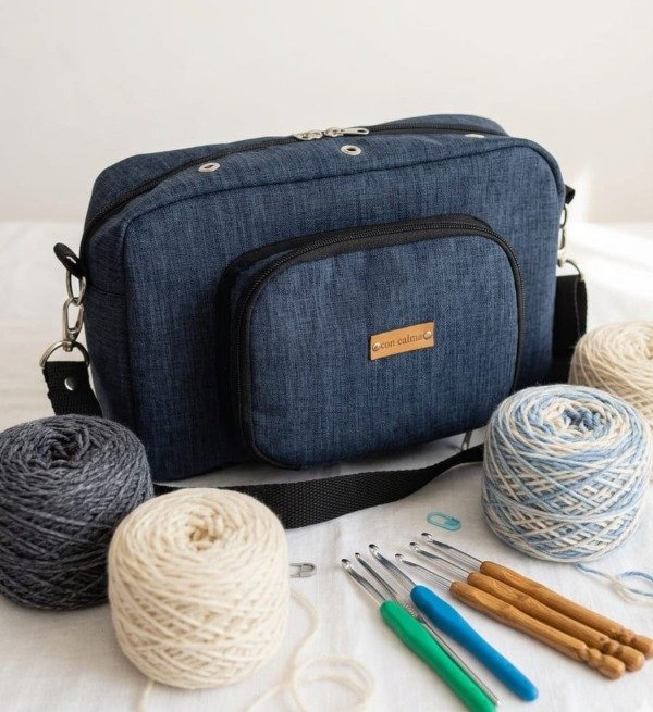 Producto - CROCHETERO AZUL MELANGE