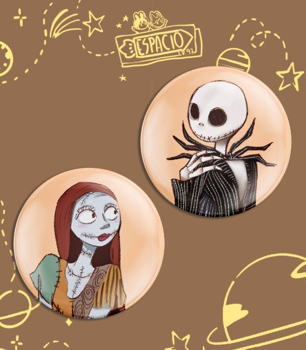 Producto - Pines Jack y Sally // El extraño mundo de Jack