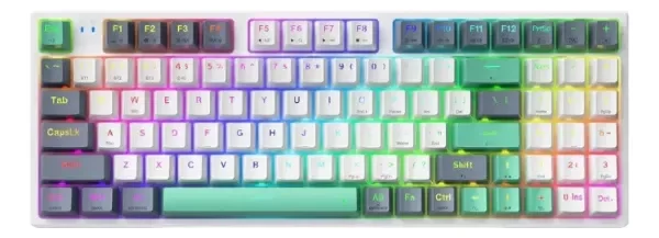 Producto - Teclado gamer Machenike K500-B94 QWERTY Mecanico Switch Red vluz RGB