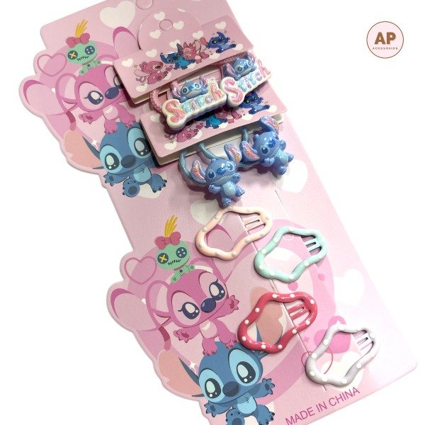 Producto - SET COLITAS Y HEBILLAS STICH - 1844