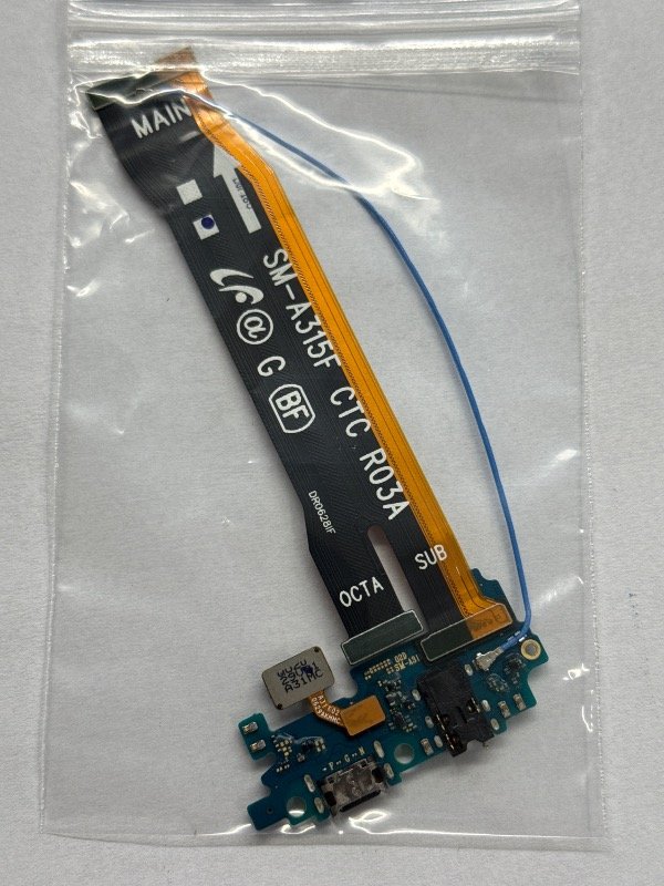 Producto - PLACA DE CARGA+FLEX+HUELLA+COAXIAL DESARME SAMSUNG A31 A315