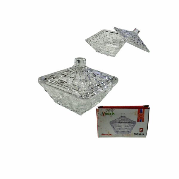 Producto - Caramelera/PortaVela de Vidrio 7x6cm YY3316 6497