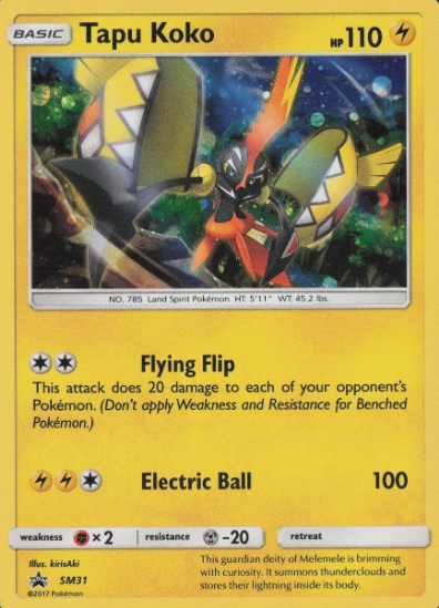 Producto - Tapu Koko - SM31 - Sun and Moon Promo Holo Cosmos