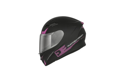 Producto - Casco Punto Extremo Loki Negro con Rosa - 2