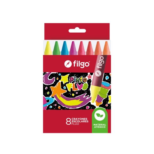Producto - FILGO CRAYONES FLUO X8