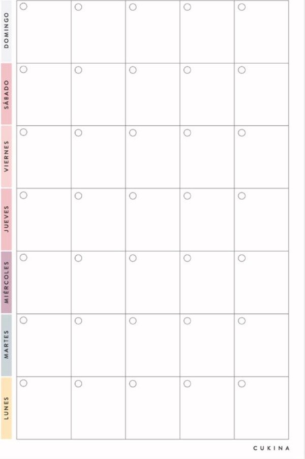 Producto - PLANNER MES HORIZONTAL A6