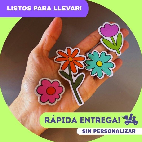 Producto - Set Mini Imán "Flores" (x 10 u.) - 0